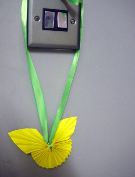 Pleated Paper Butterfly - hang around your home