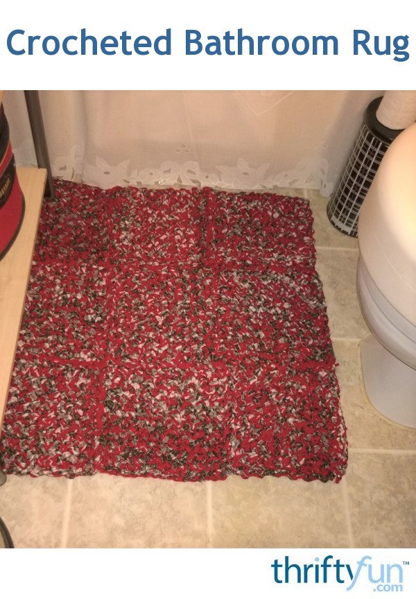 Crocheted Bathroom Rug ThriftyFun
