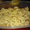 cut bananas on wafers in container