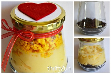 Making a Valentine Pudding Treat