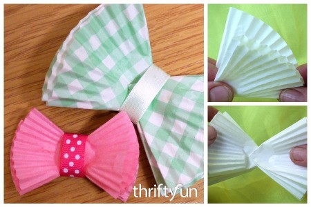 Making Muffin Liner Gift Bows