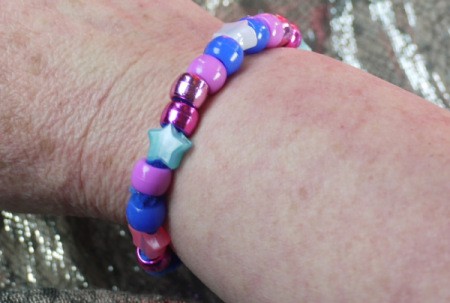 Pipe Cleaner Bracelets - woman wearing bracelet