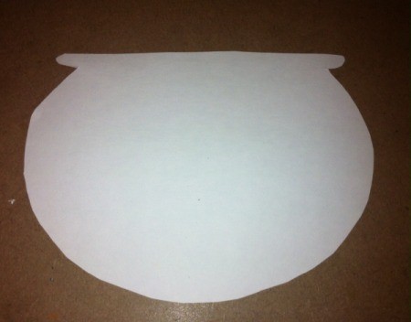 Dr. Seuss Paper Fish Bowl - draw and cut out fish bowl