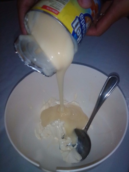 adding evaporated milk