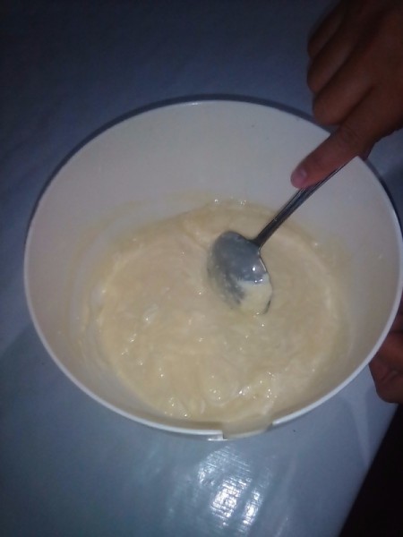 mixing milk and cream