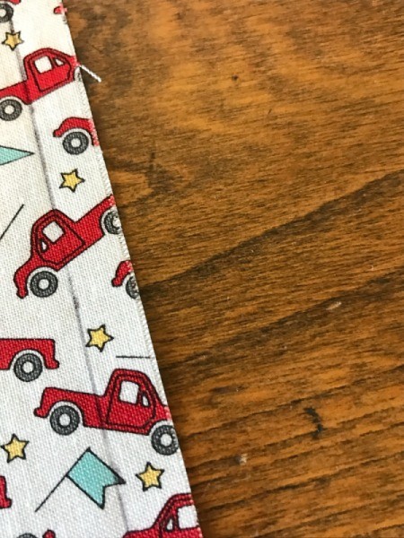 Whole Cloth Tied Quilt with Ric Rac Trim - line