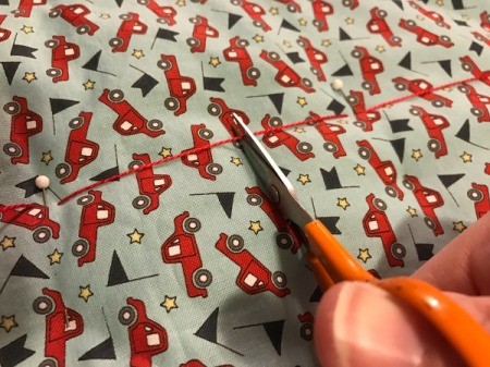 Whole Cloth Tied Quilt with Ric Rac Trim