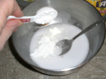 Homemade Watercolor Paint Recipe - adding corn starch