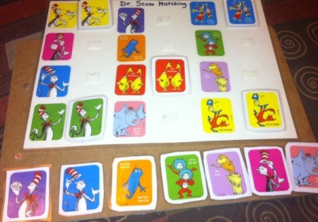 Dr. Seuss Matching Game - ready to play and match