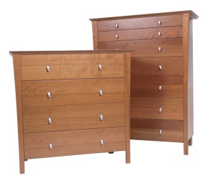 Two wood dressers.