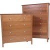 Two wood dressers.