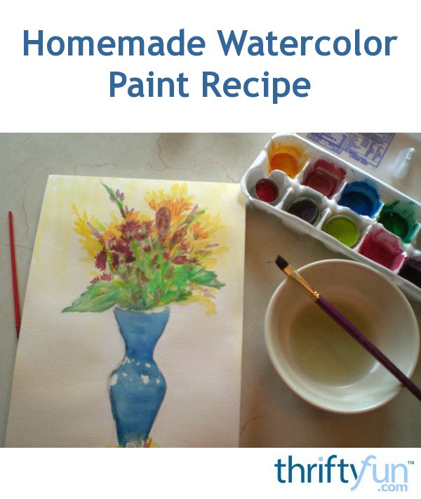 Homemade Watercolor Paint Recipe | ThriftyFun