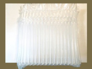 Use For Inflated Plastic Packing Material