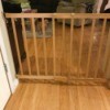 Installing a Baby Gate for a Wide Archway - gate between wall and shelf
