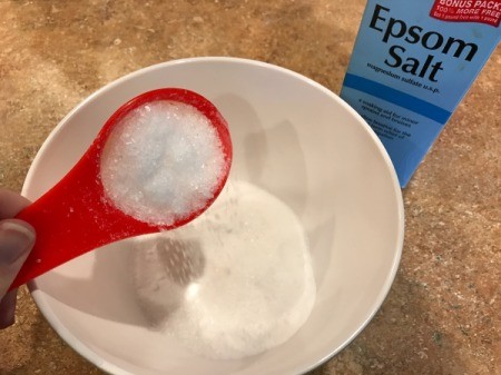 Homemade Bath Bombs - adding Epsom salts