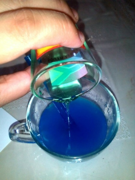 DIY Bubble Art Invitation - stir in dish soap and stir