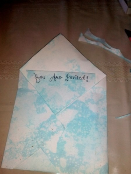 DIY Bubble Art Invitation