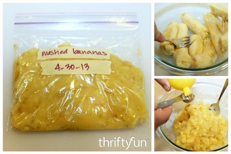 Freezing Mashed Bananas