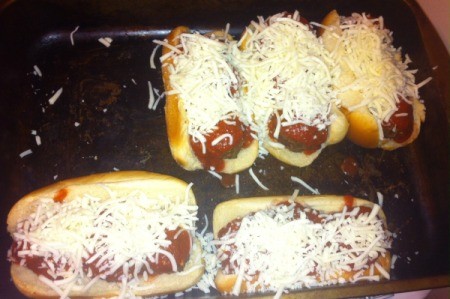 cheese added to meatball subs