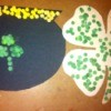 Hole-Punch St. Patrick's Day Art - finished pot of gold and clover