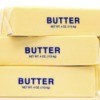 Stack of butter sticks.