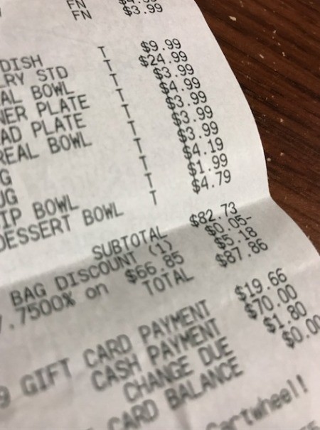 Check Your Receipt for Incorrect Charges