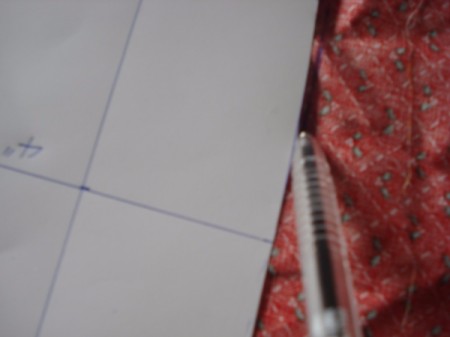 Pot Holders from Shoulder Pads - trace pattern onto fabric