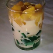 finished Mango Gelatin Dessert