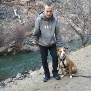 Is My Pit Bull Full Blooded? man on trail with dog
