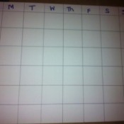 DIY Weekly Meal Planner -finished blank planner