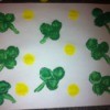 Shamrock Stencil Painting - the short tube can be used to make gold coins if desired
