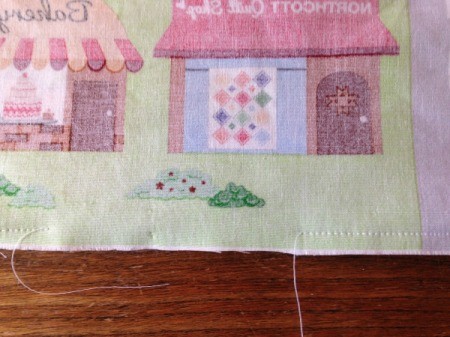 Fabric Panel Playmat - panels and batting pinned