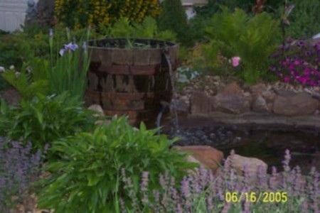 Pond Filter - Barrel with Lava Rocks
