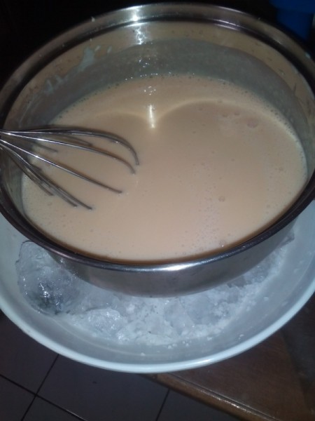 mixing milk ingredients