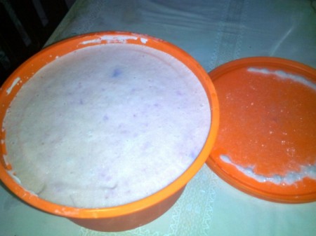 homemade ice cream in bowl