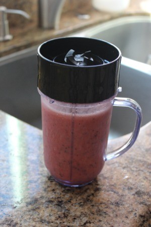 berry smoothie in cup