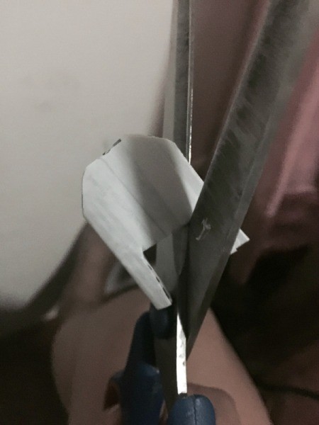 Calendar Flower Crown - cutting with scissors