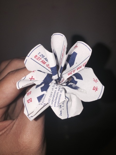 Calendar Flower Crown - paper flower