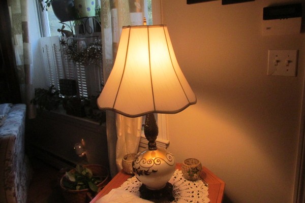 turn on living room lamp