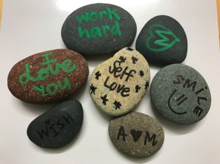 Inspirational Rocks - rocks with sayings