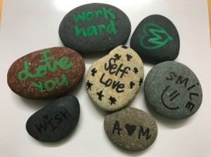 Inspirational Rocks - rocks with sayings