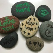 Inspirational Rocks - rocks with sayings