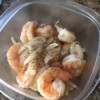 Sautéed Shrimp with Garlic and Onions in bowl