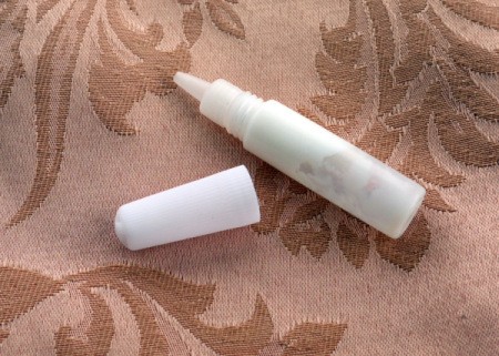 Paperclip and Bead Wrapped Earrings - tube of glue