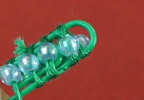 Paperclip and Bead Wrapped Earrings - make sure to incorporate beads on front and back as you wrap