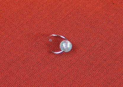 Paperclip and Bead Wrapped Earrings - add one bead to a jump ring