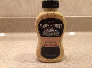 A bottle of mustard from the Dollar Store.