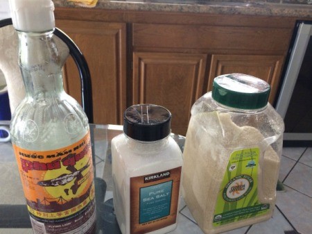 Some spices and other ingredients for pho.