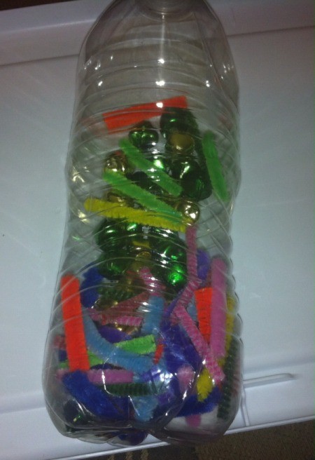 Magnetic Discovery Bottles - bottle with some of each filler