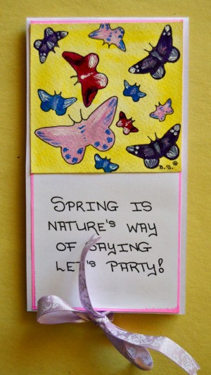 Spring Tea Party Invitation - finished card